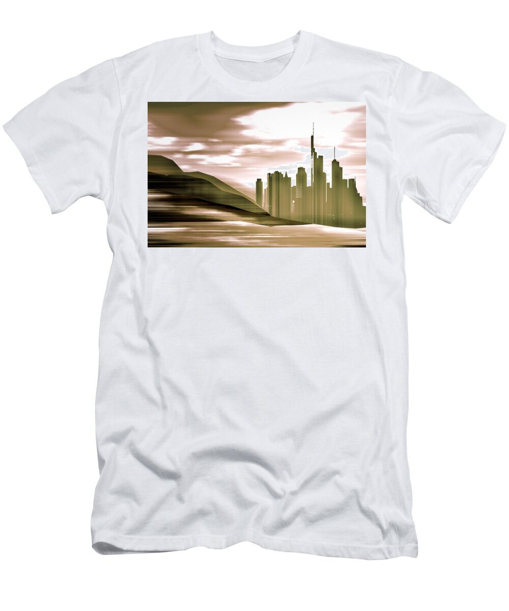 Abstract T-Shirt featuring the photograph Castles Made Of Sand by Rabiri Us