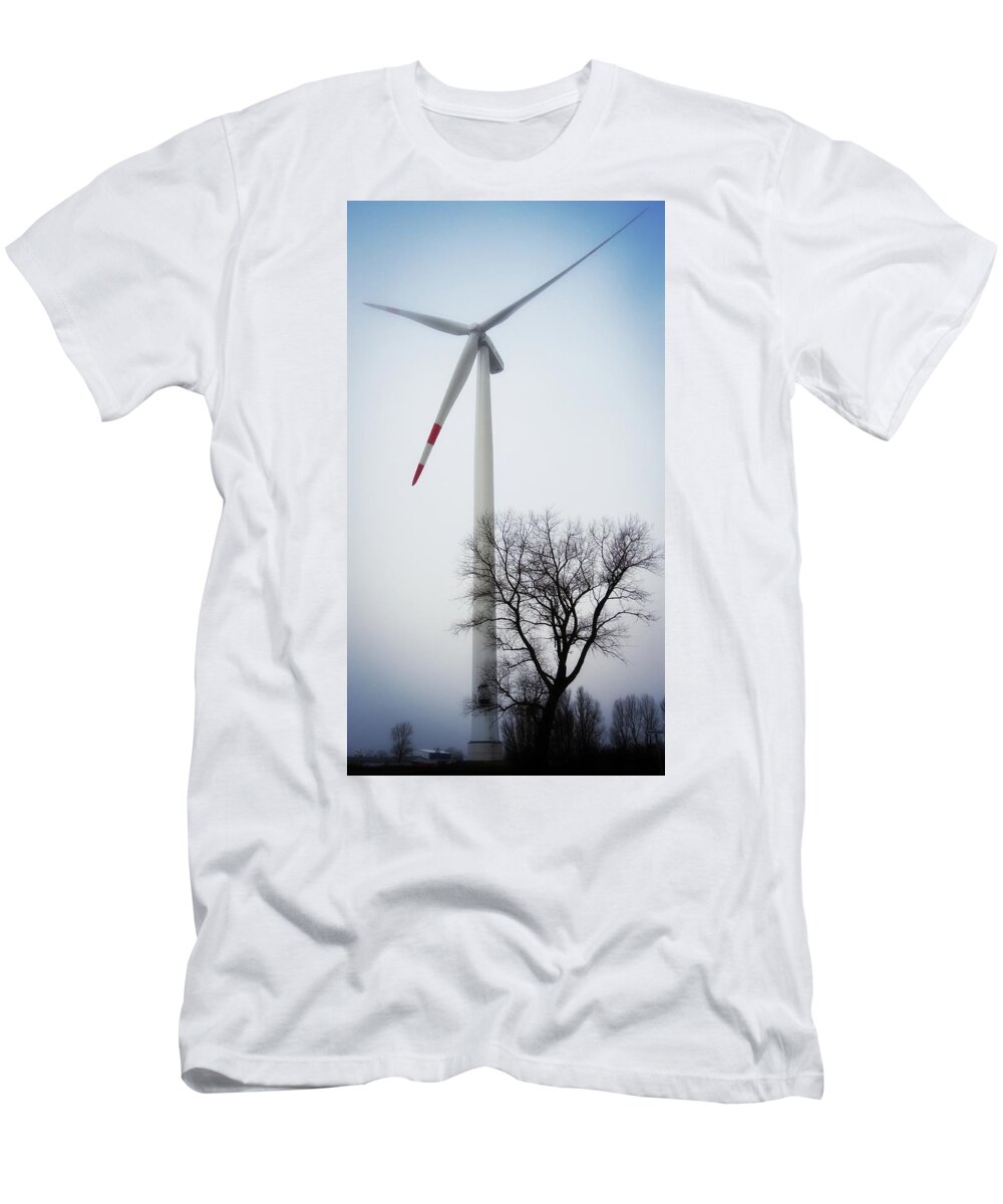 Windmill T-Shirt featuring the photograph Catching the Wind by Tatiana Travelways