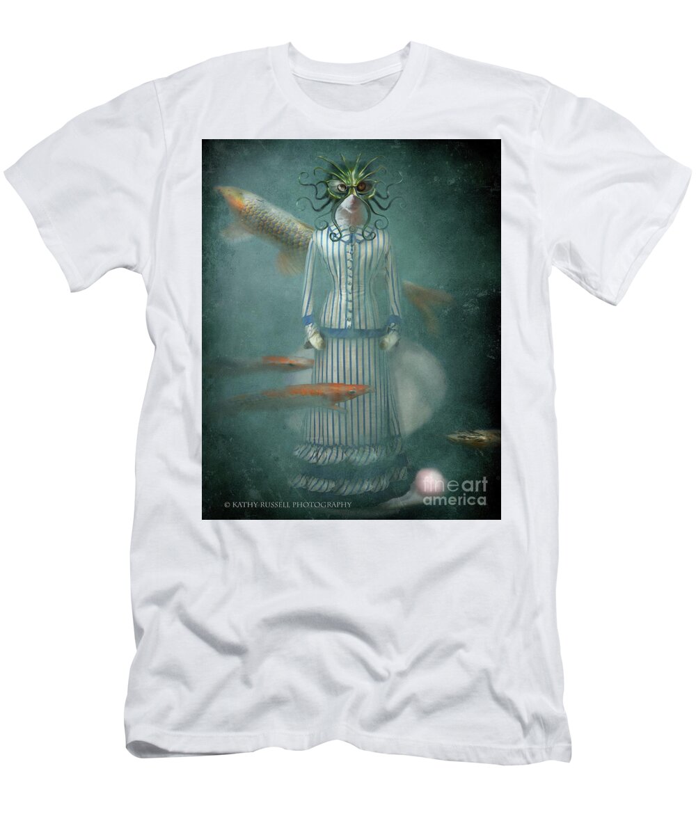  T-Shirt featuring the photograph Catfish Cat by Kathy Russell