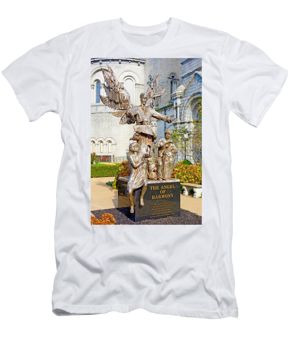 Cathedral T-Shirt featuring the photograph Cathedral Basilica of Saint Louis Study 6 by Robert Meyers-Lussier