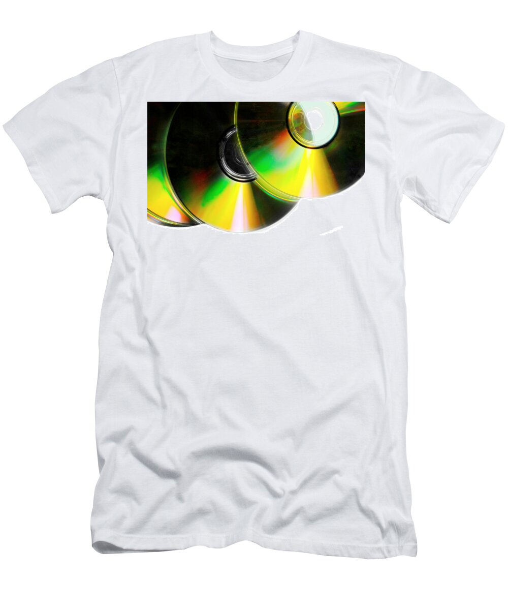 Cd T-Shirt featuring the photograph CD Spectrum by Diana Angstadt