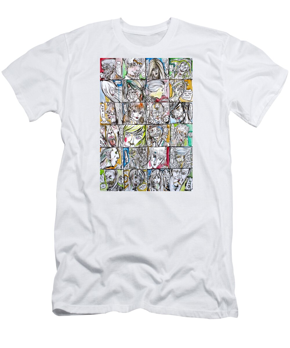 Young T-Shirt featuring the painting Celebrities From Other Worlds by Fabrizio Cassetta
