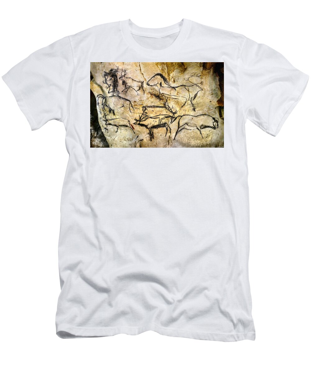 Chauvet Deer T-Shirt featuring the digital art Chauvet Deer by Weston Westmoreland