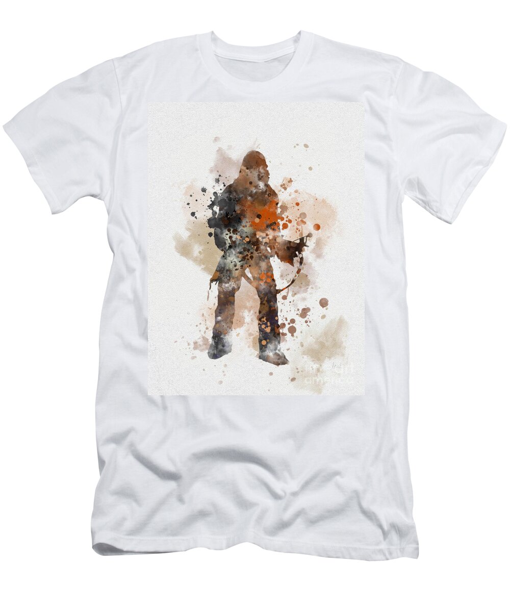 Chewbacca T-Shirt featuring the mixed media Chewie by My Inspiration