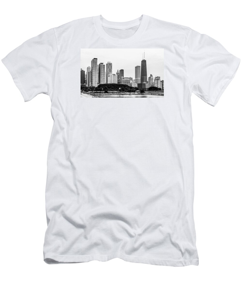 Chicago T-Shirt featuring the photograph Chicago Skyline Architecture by Julie Palencia