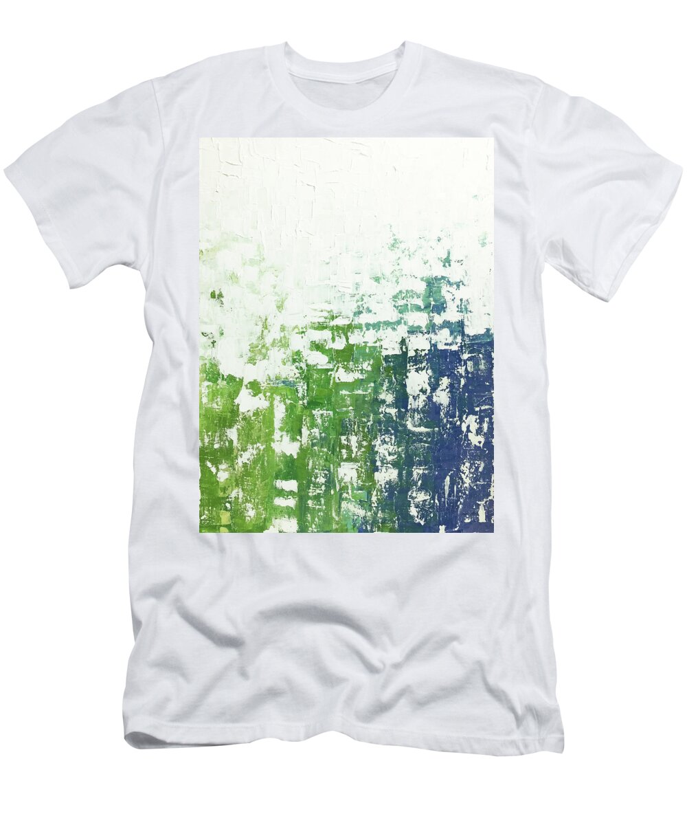 Contemporary T-Shirt featuring the painting Chill by Linda Bailey