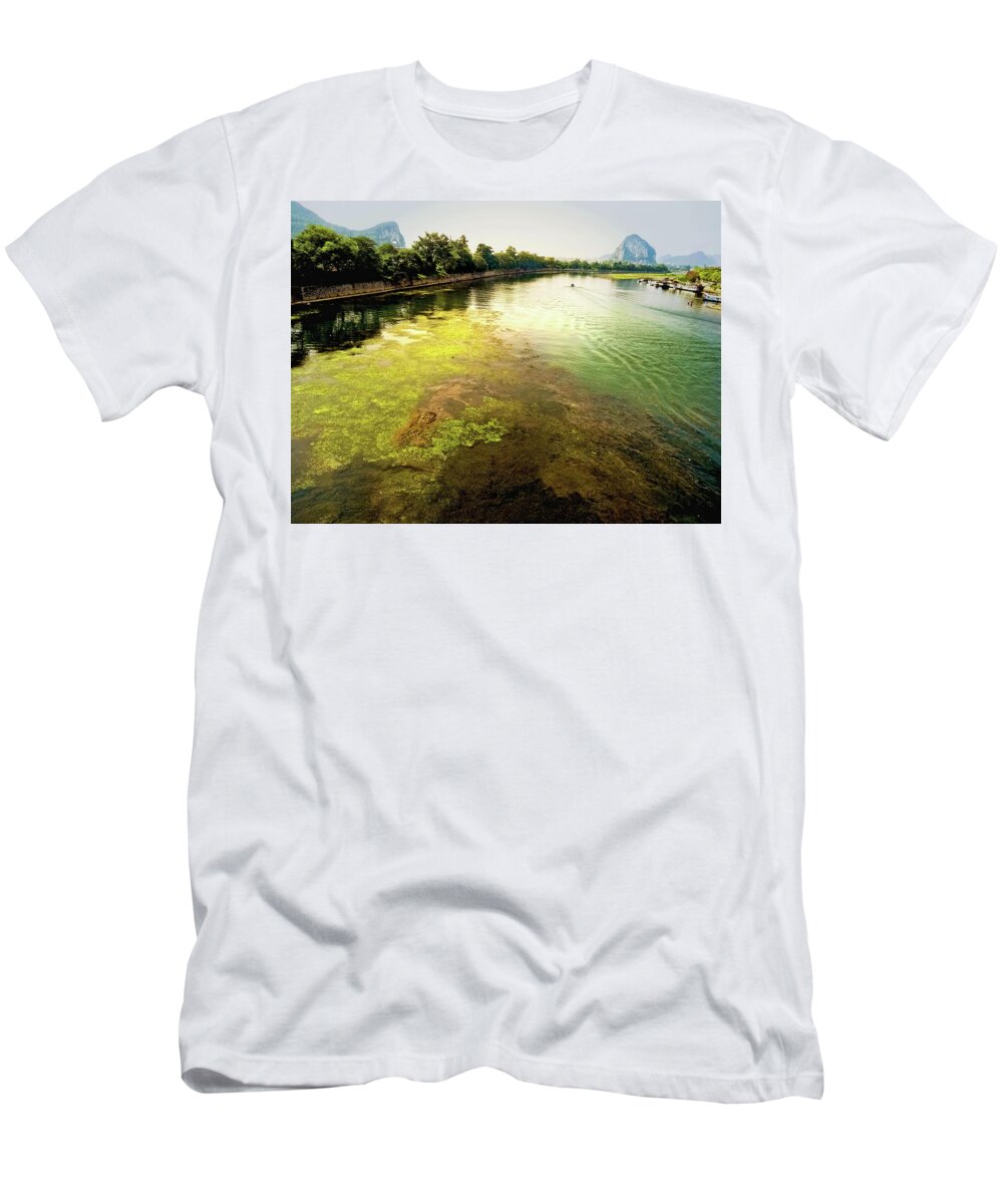 China T-Shirt featuring the photograph China Guilin landscape scenery photography-16 by Artto Pan