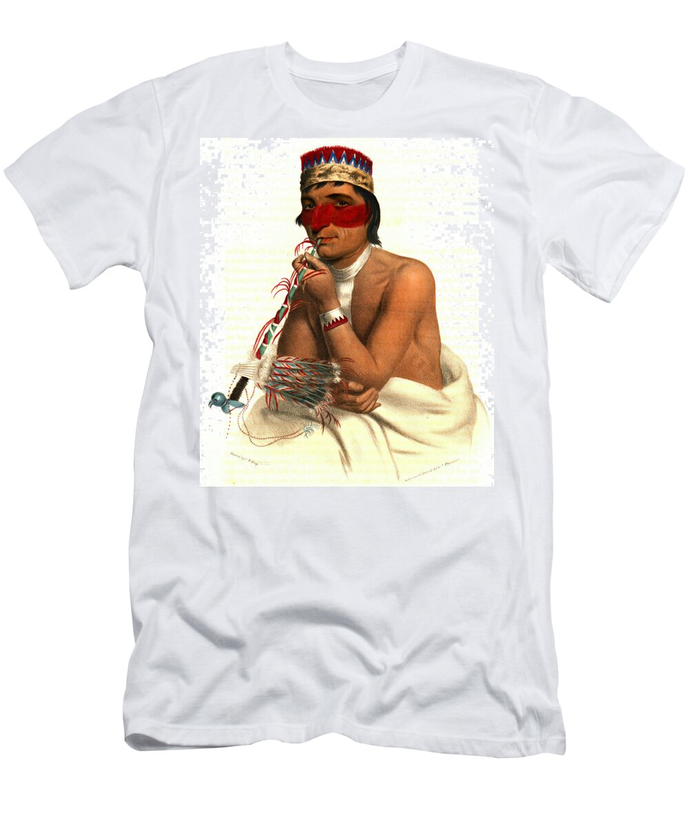 Chippeway Chief 1836 T-Shirt featuring the photograph Chippeway Chief 1836 by Padre Art