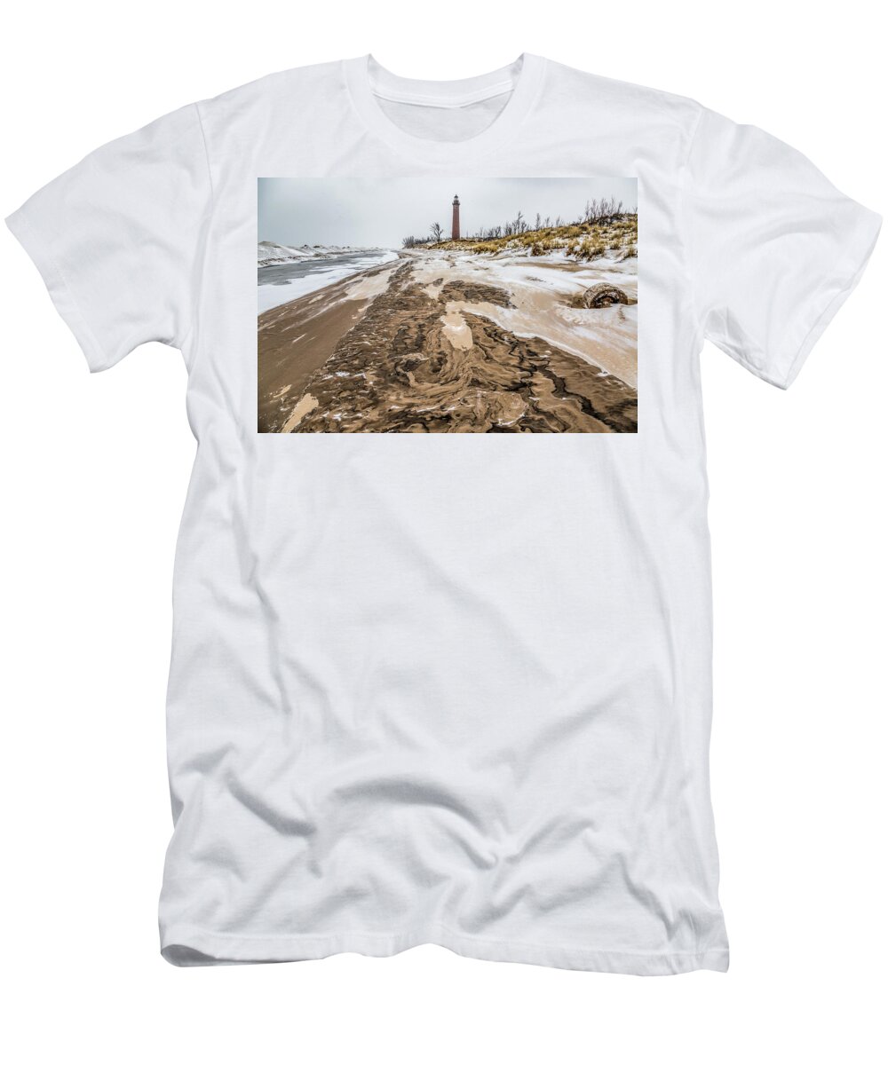 Lighthouse T-Shirt featuring the photograph Chocolate Swirl by Joe Holley