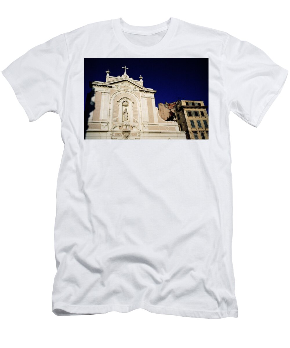 Marseille T-Shirt featuring the photograph Christian Marseille by Shaun Higson