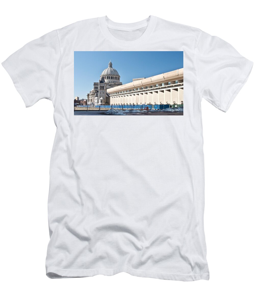 Architecture T-Shirt featuring the photograph Christian Science Church by Caroline Stella