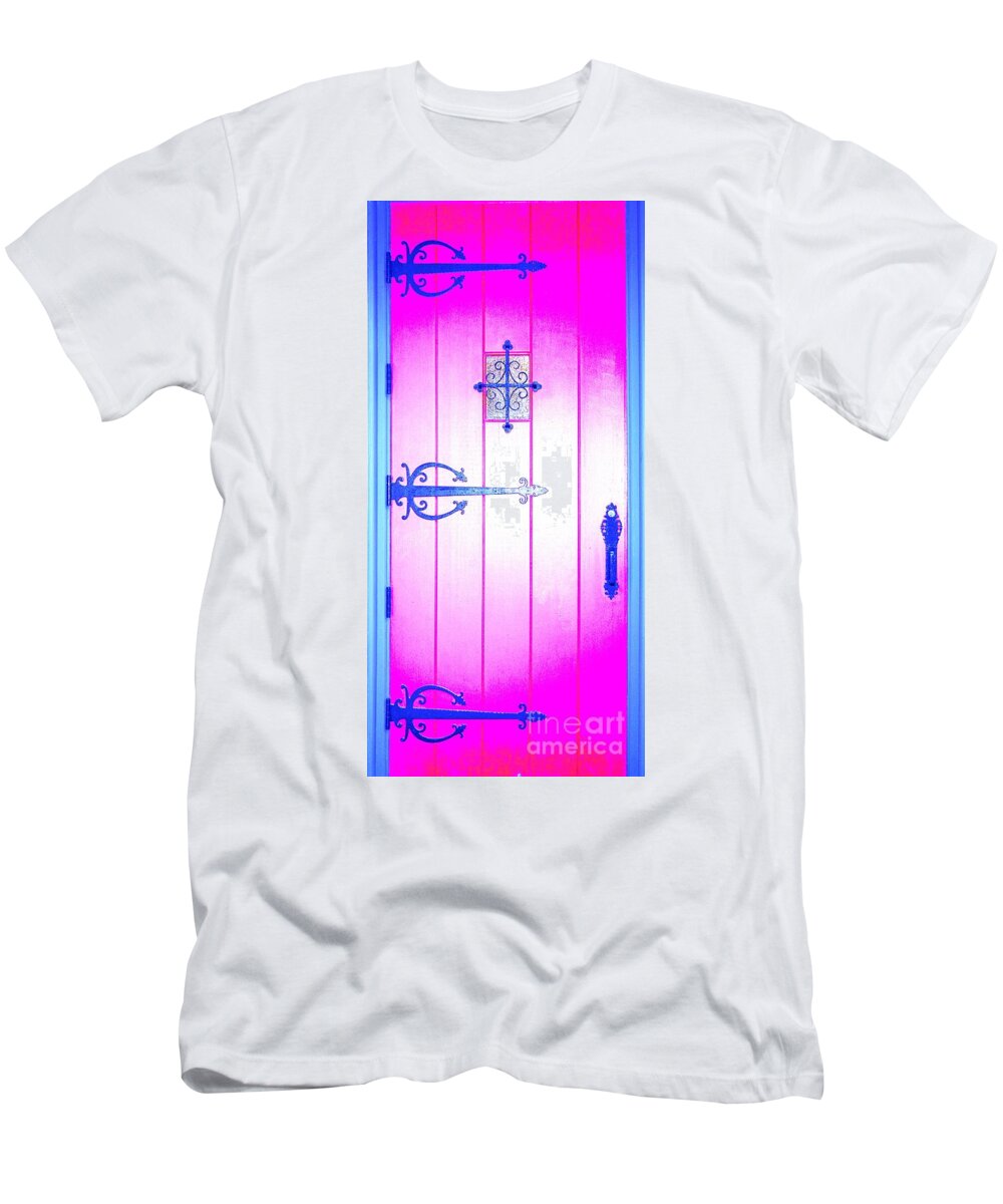 Church T-Shirt featuring the photograph Church Door by Merle Grenz