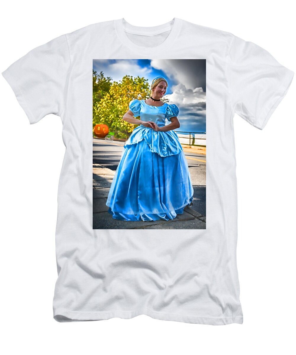 Laughs T-Shirt featuring the digital art Cinderella and Her Carriage by John Haldane