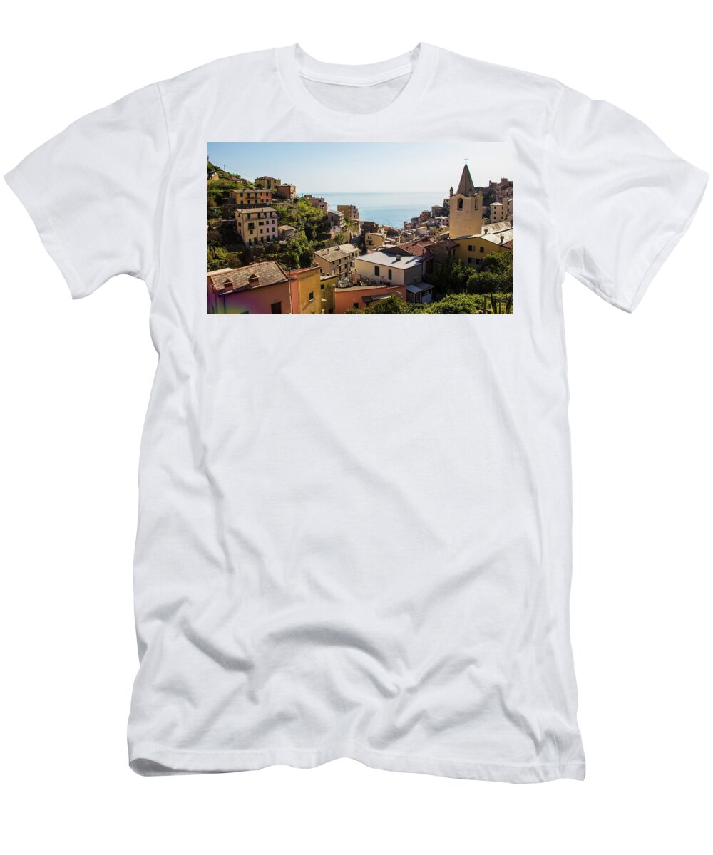Canon T-Shirt featuring the photograph Cinque Terre Riomaggiore by John McGraw
