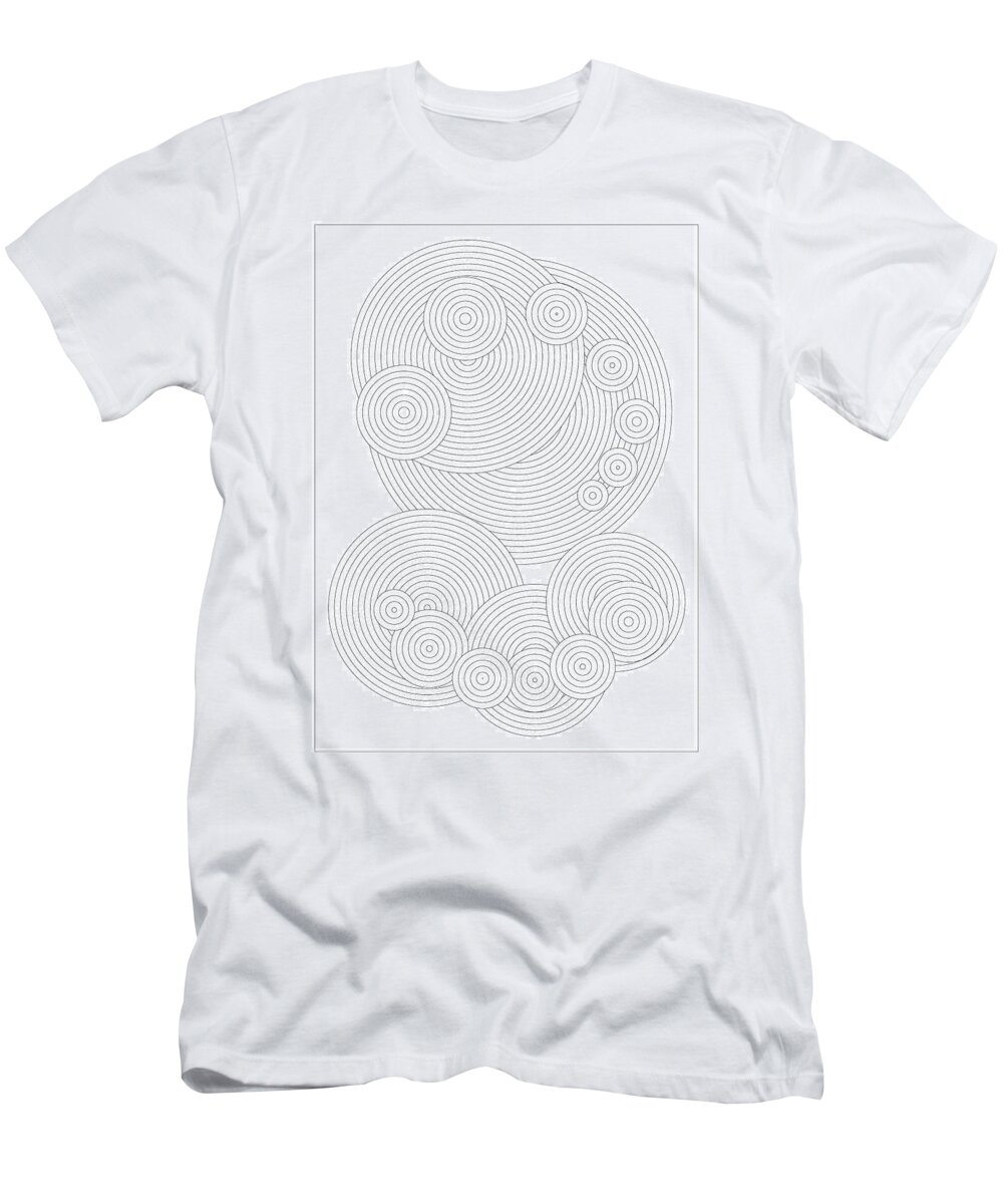 Relief T-Shirt featuring the digital art Circular Sunday by DB Artist