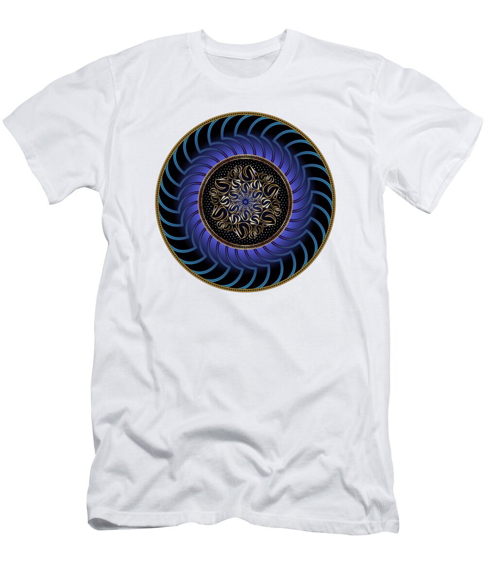 Mandala T-Shirt featuring the digital art Circularium No. 2723 by Alan Bennington