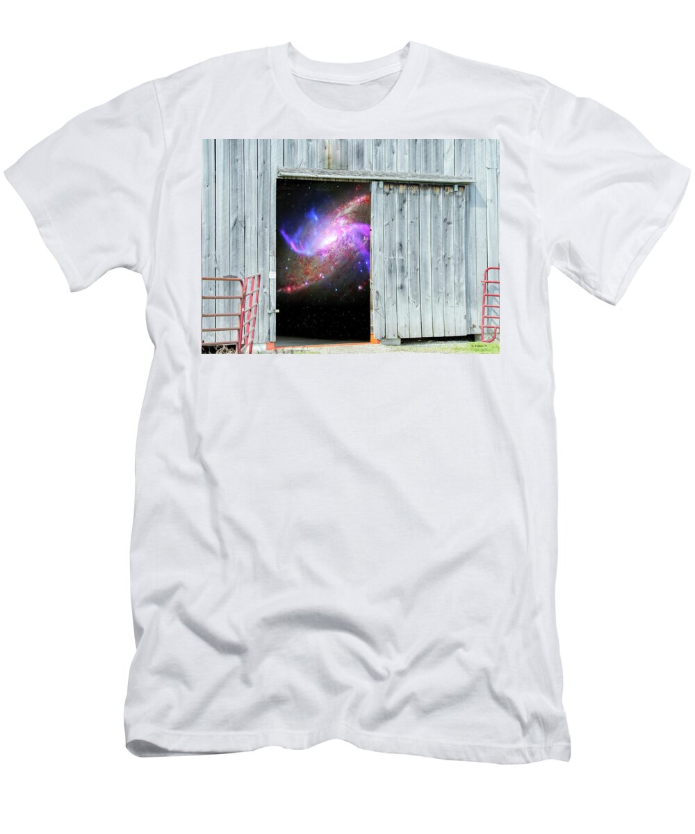 2d T-Shirt featuring the photograph Close The Barn Door by Brian Wallace