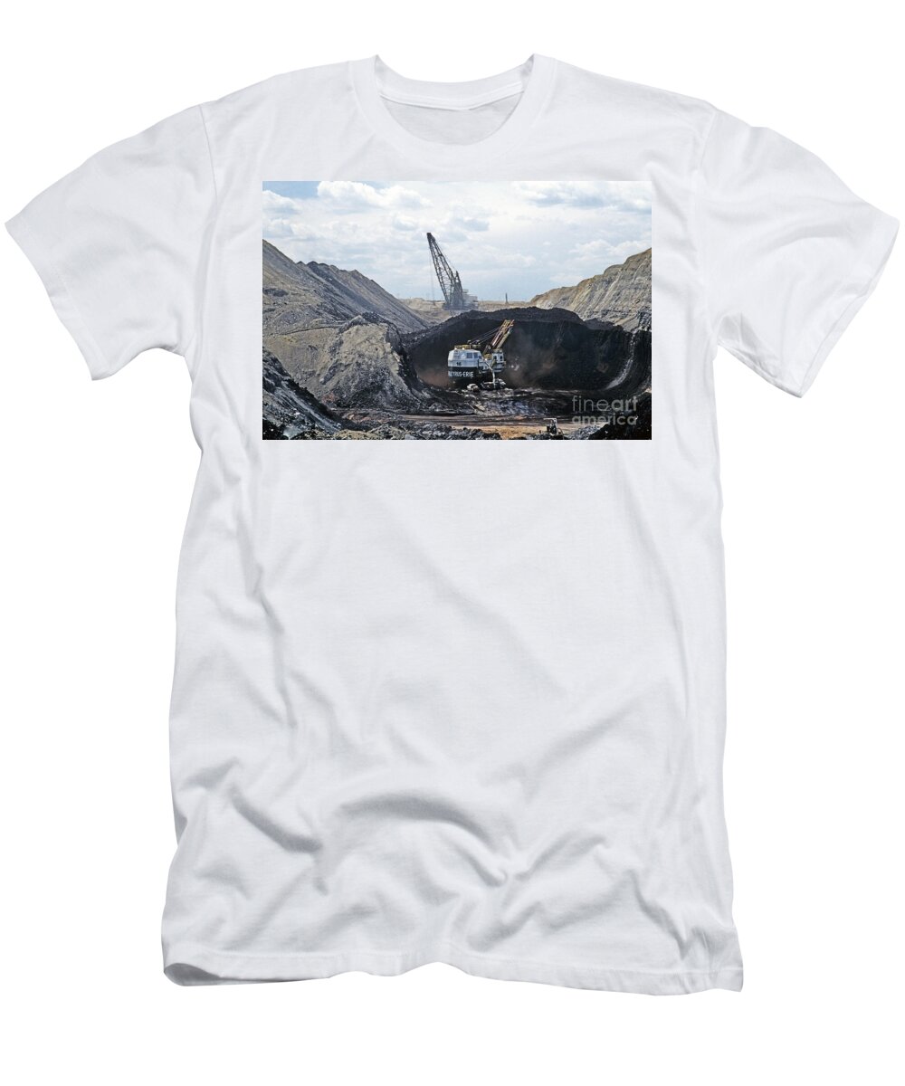 Coal T-Shirt featuring the photograph Coal Surface Mine by Inga Spence