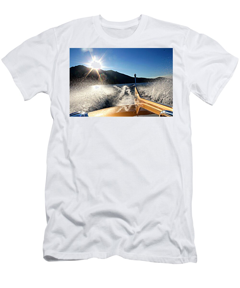 Chris-craft T-Shirt featuring the photograph Cobra Tail by Steve Natale