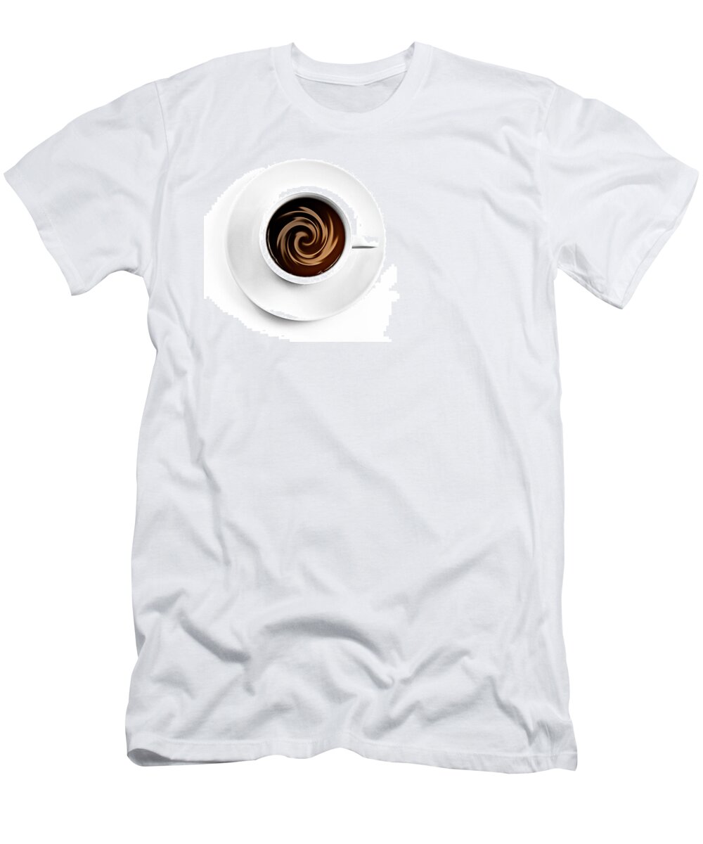 Aroma T-Shirt featuring the photograph Coffee and cream by Gert Lavsen