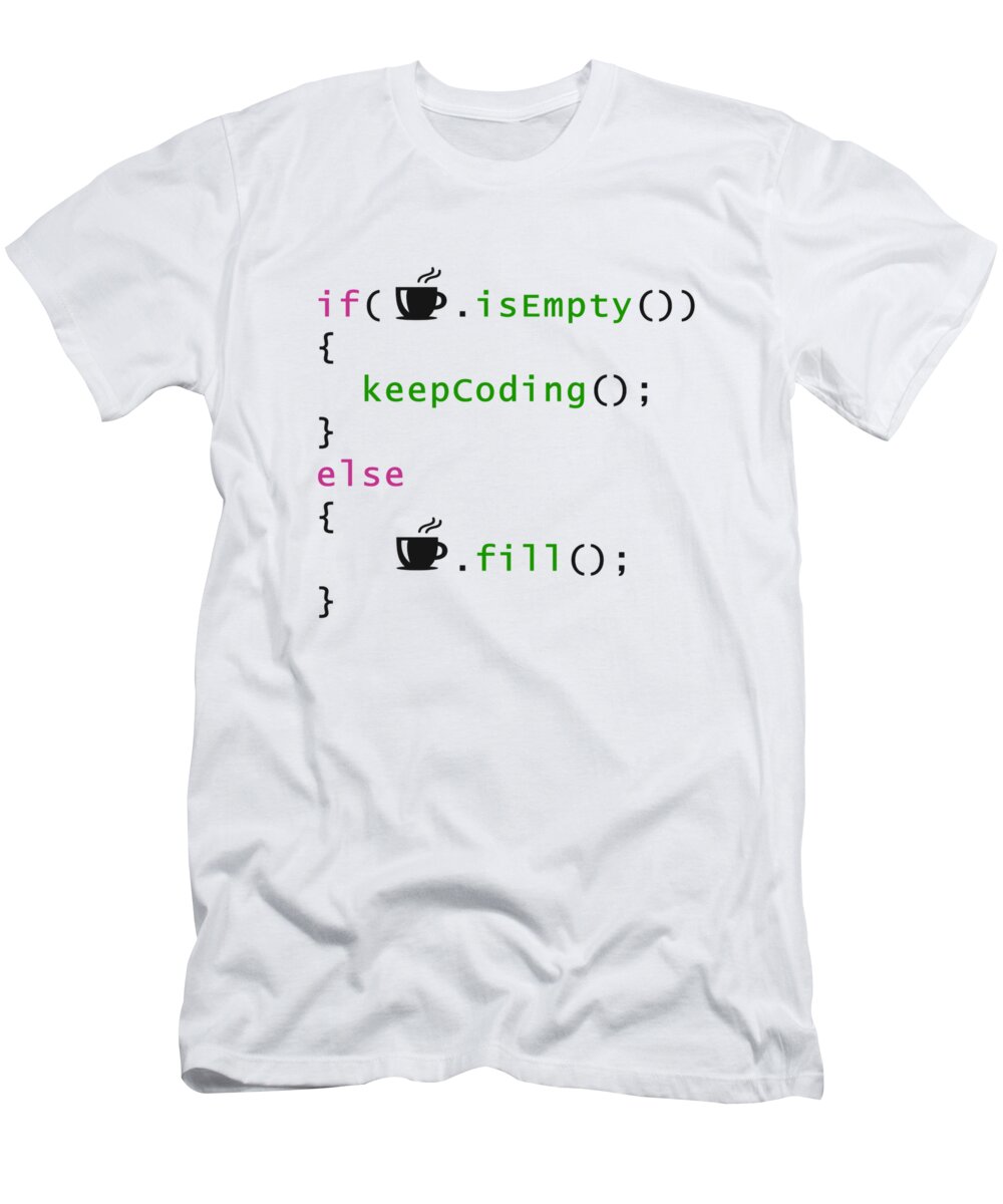 se tv politik voksen Coffee - coding syntax T-Shirt by Aadil Farooq - Pixels