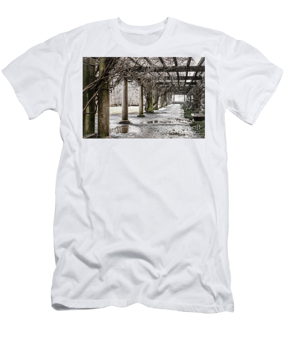 Biltmore T-Shirt featuring the photograph Colonnade by Todd Blanchard