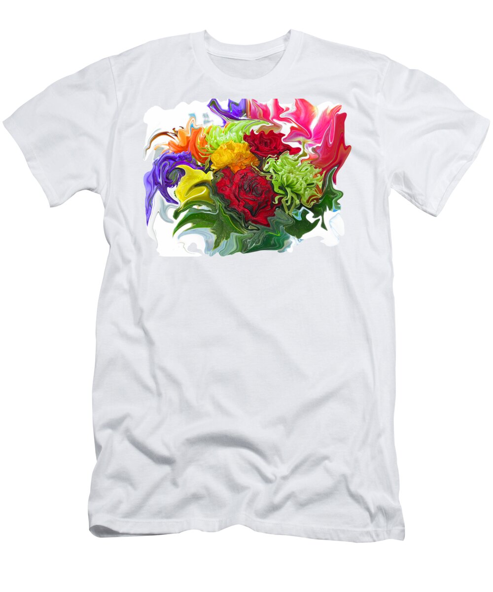 Colorful Bouquet T-Shirt for Sale by Kathy Moll