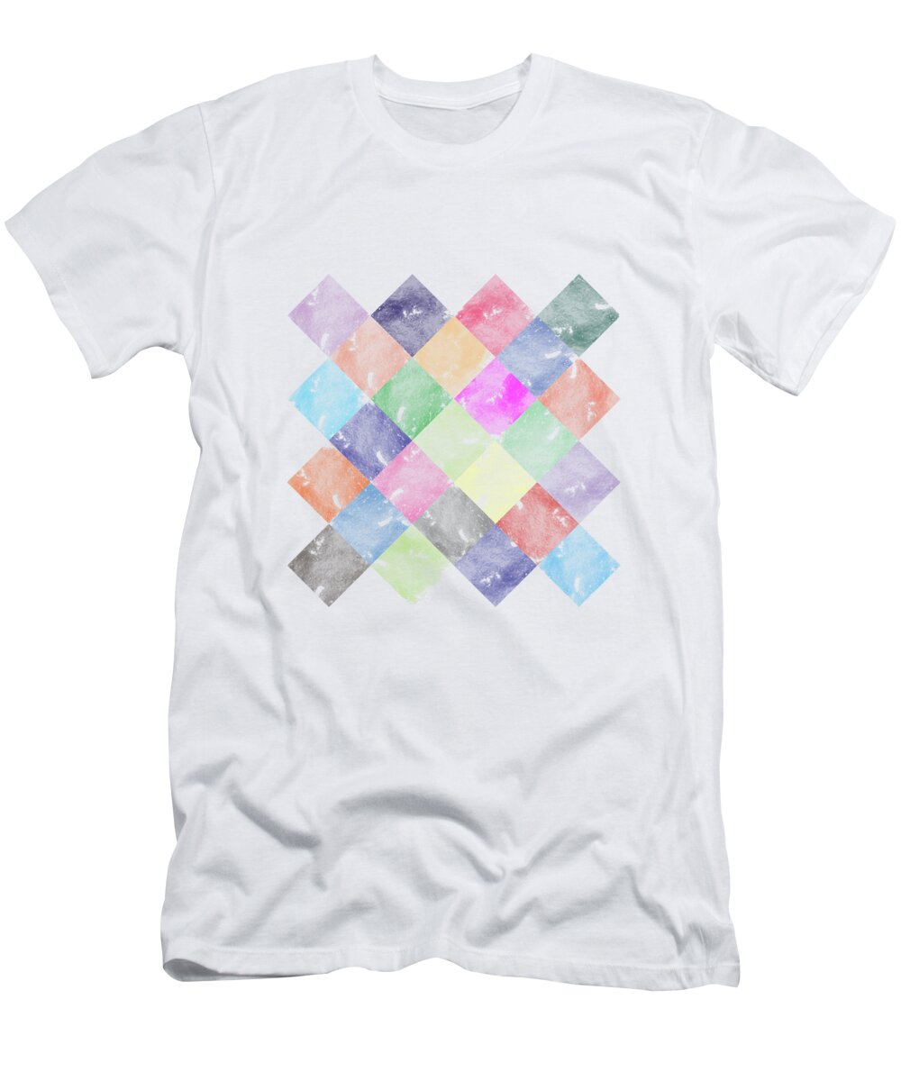 Wave T-Shirt featuring the digital art Colorful Geometric Patterns III by Amir Faysal