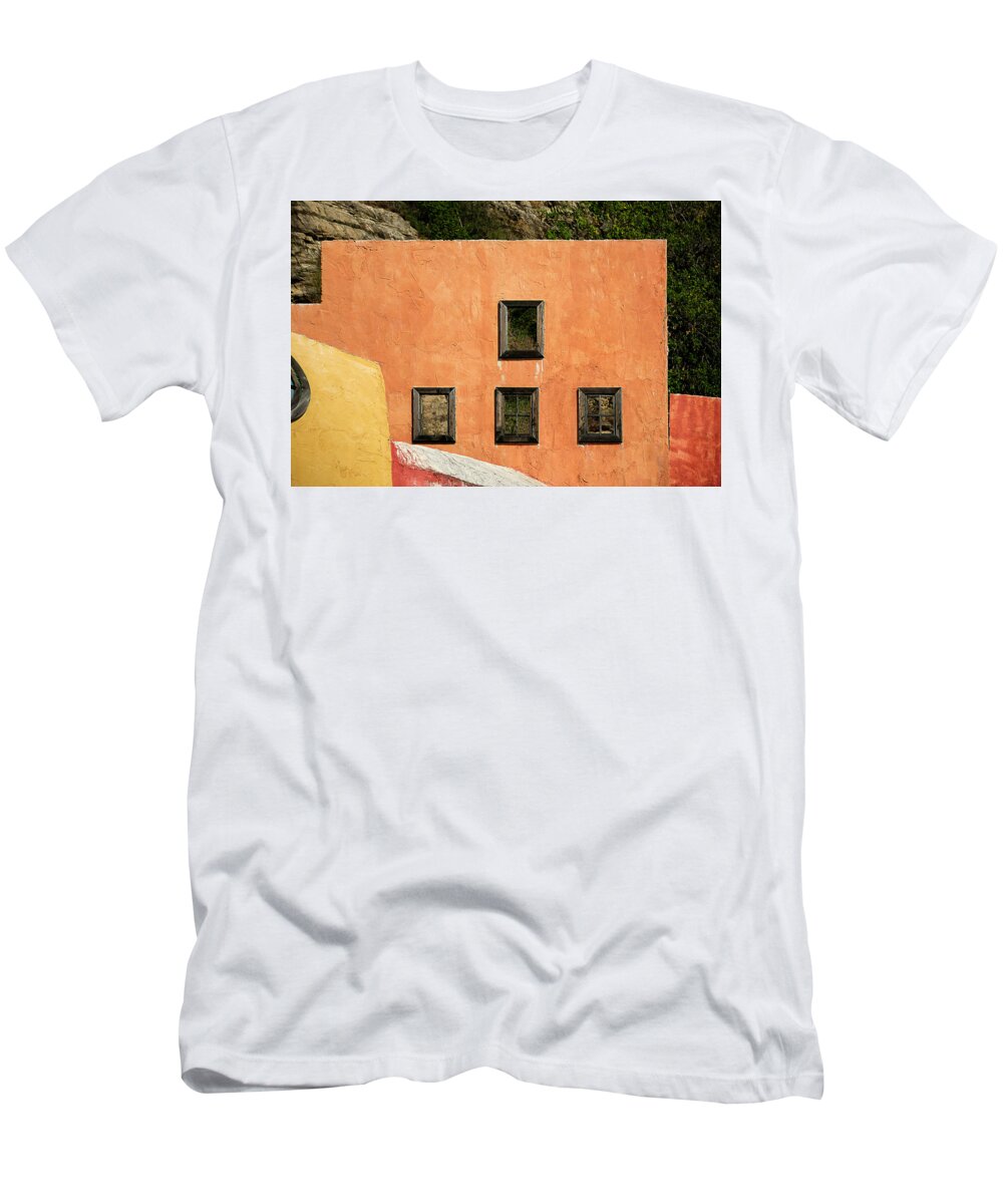 Enrico Pelos T-Shirt featuring the photograph COLORS Of LIGURIA HOUSES 1 - ALASSIO by Enrico Pelos