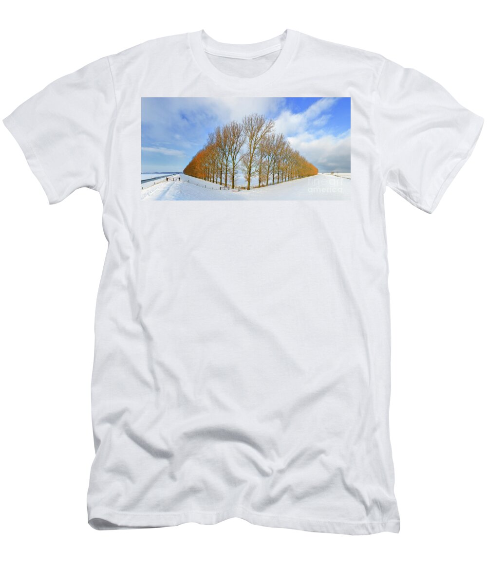 Netherlands T-Shirt featuring the photograph Composition with Trees by Henk Meijer Photography