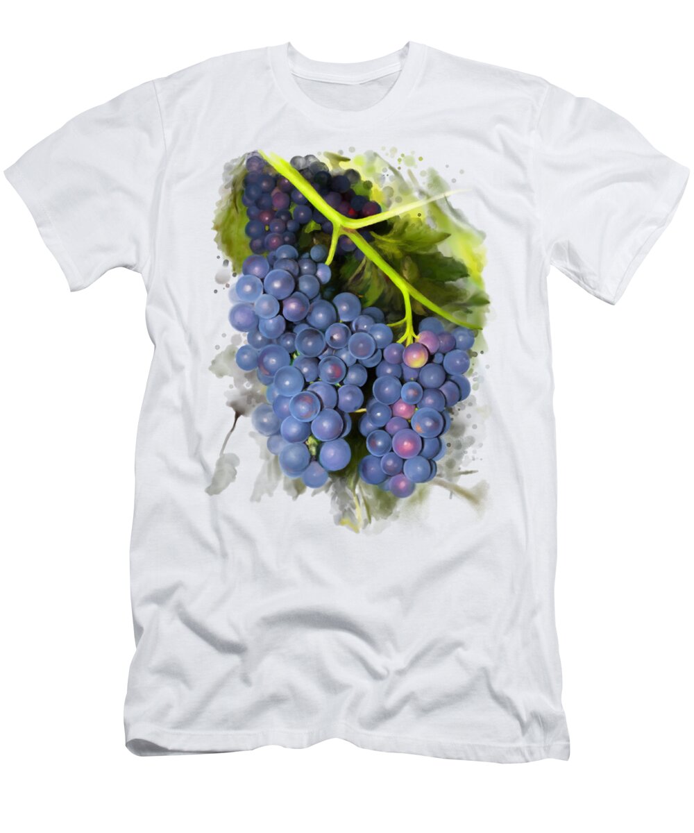Painting T-Shirt featuring the painting Concord grape by Ivana Westin