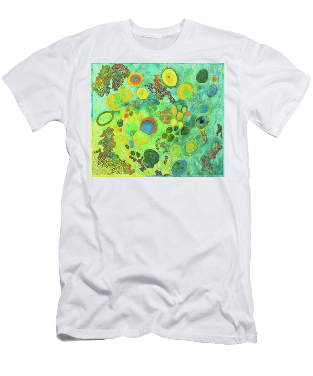 Coral T-Shirt featuring the tapestry - textile Coral Beach by Pat Dolan