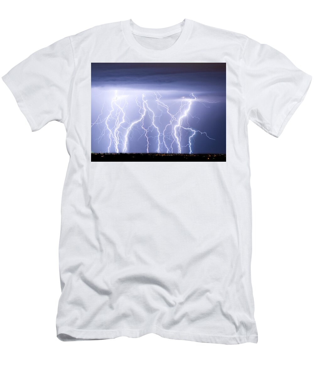 james Insogna T-Shirt featuring the photograph Crazy Skies by James BO Insogna