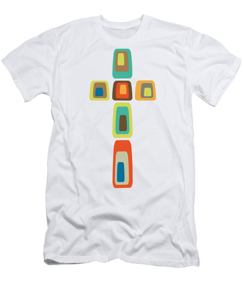  T-Shirt featuring the digital art Cross by Donna Mibus