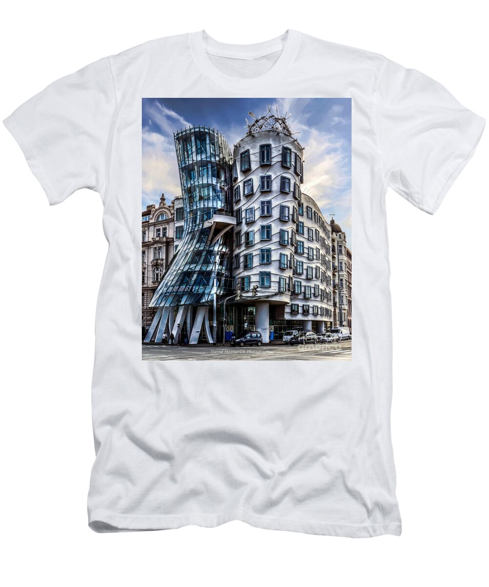 Building T-Shirt featuring the photograph Dancing House by David Meznarich