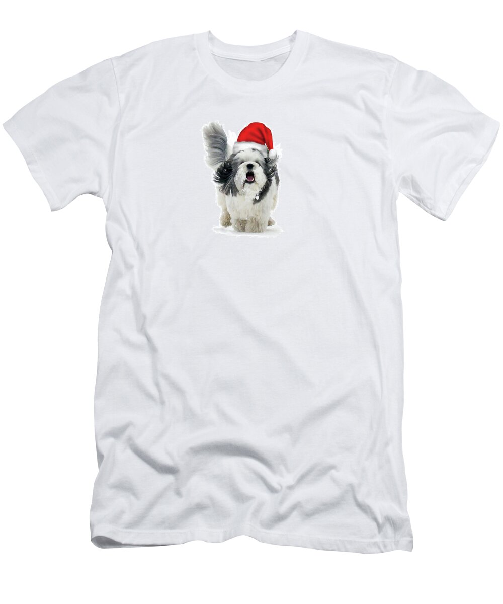 Winter T-Shirt featuring the photograph Dashing Through The Snow by Keith Armstrong