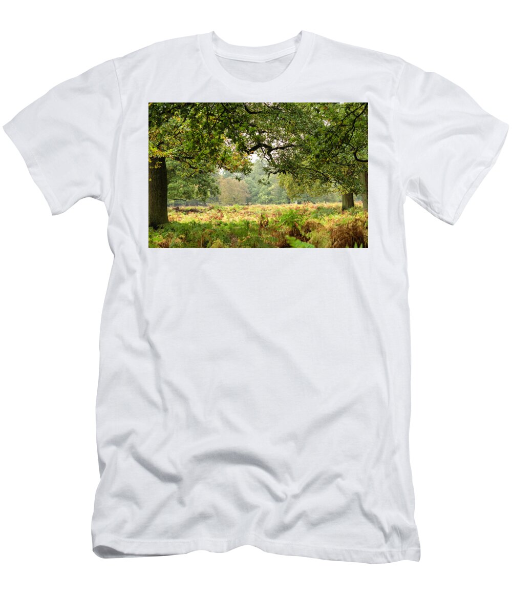 Deer T-Shirt featuring the photograph Deer PArk by Spikey Mouse Photography