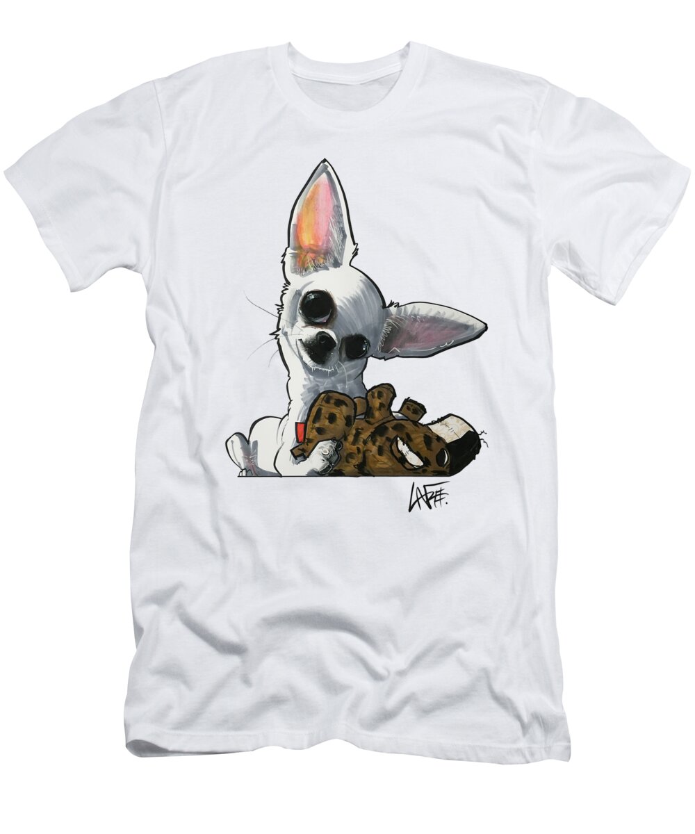 Demorrow T-Shirt featuring the drawing Demorrow 3977 by Canine Caricatures By John LaFree