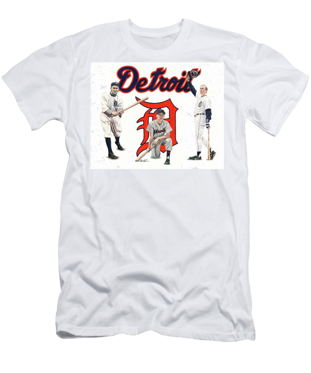 Detroit Tigers Legends T-Shirt by Chris Brown - Pixels