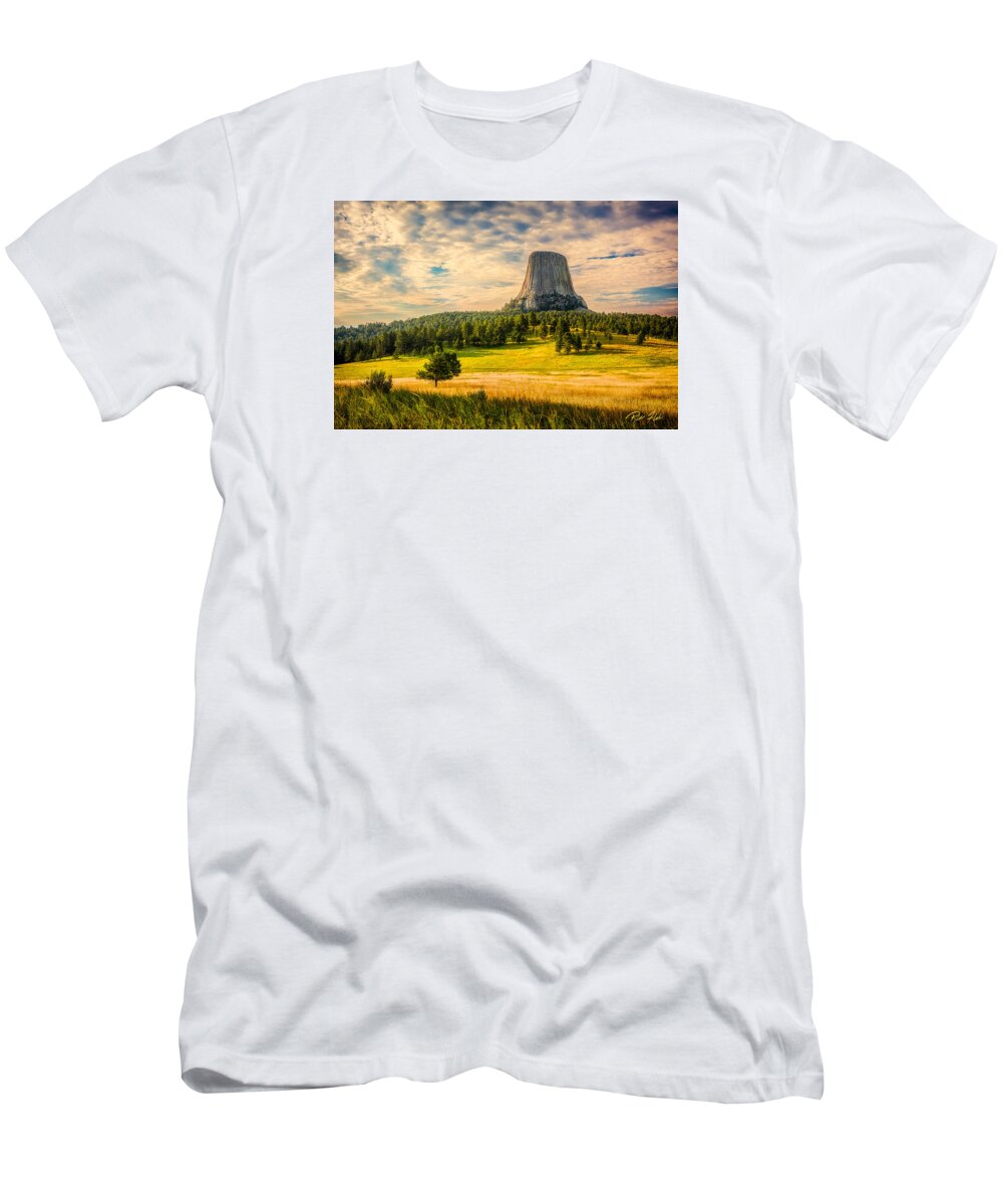 National Park T-Shirt featuring the photograph Devil's Tower - the Other Side by Rikk Flohr