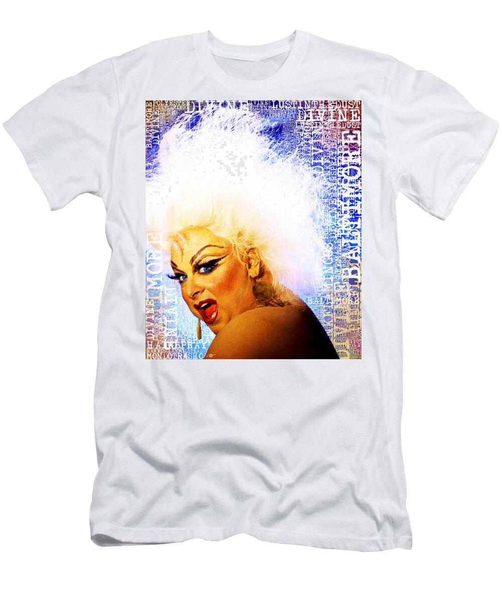 Divine T-Shirt featuring the painting Divine 2 by Tony Rubino