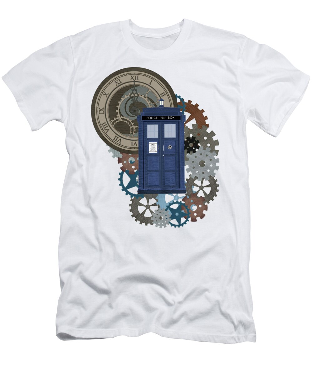 Doctor Who Inspred Travel 2 T-Shirt by Alondra - Pixels