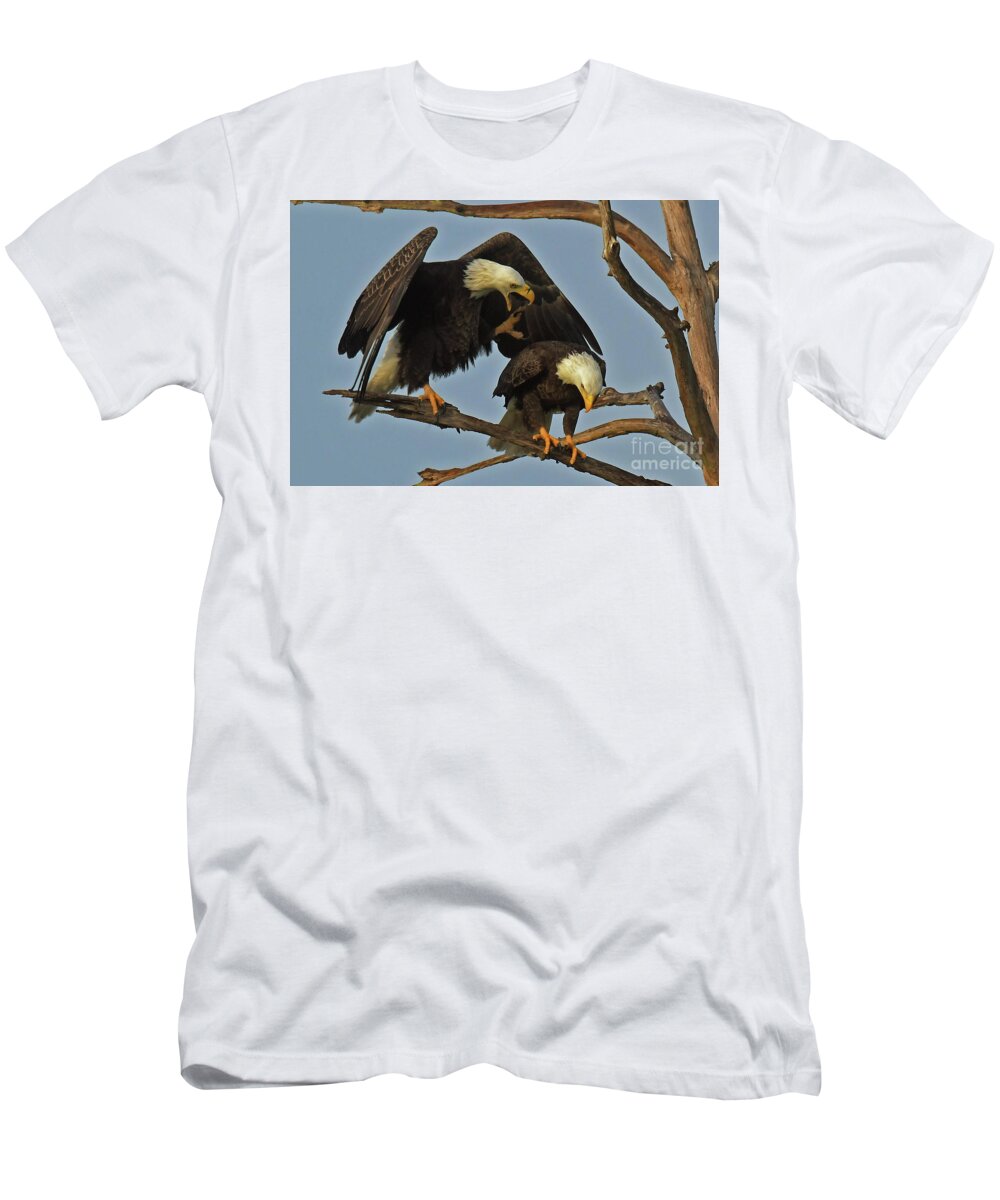 Bald Eagles T-Shirt featuring the photograph Dominant Harriet by Liz Grindstaff