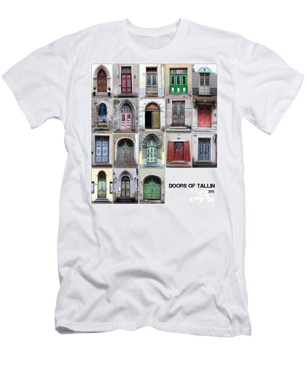 Tallinn T-Shirt featuring the photograph Doors Of Tallinn by Justyna Jaszke JBJart