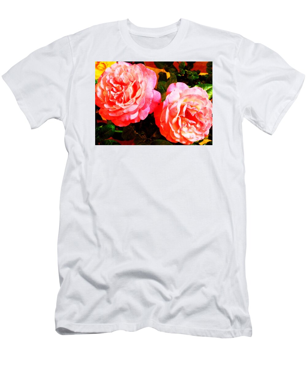 Flowers T-Shirt featuring the photograph Double Pink by Dietmar Scherf