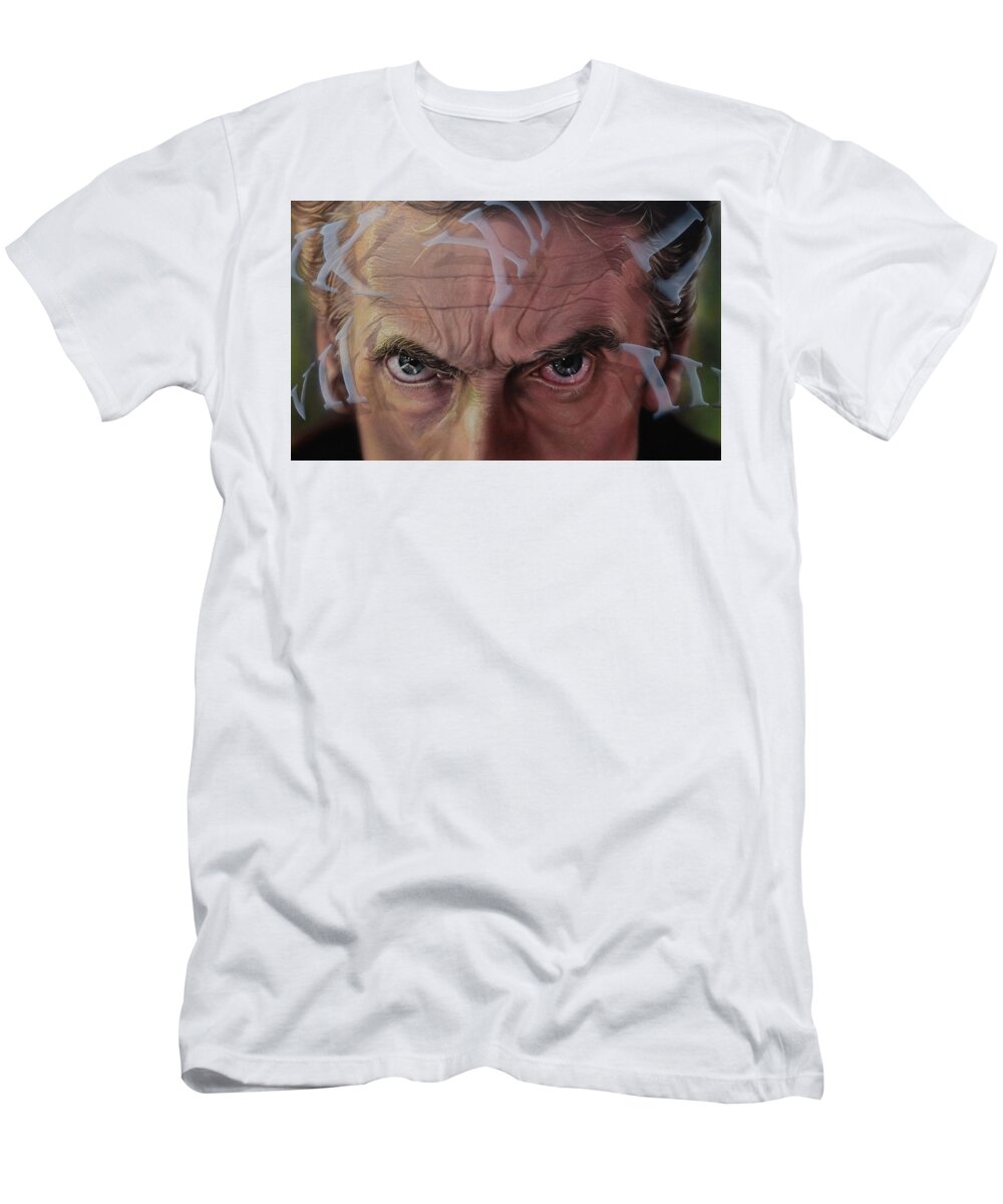 Drwho T-Shirt featuring the painting Dr. Who by Robert Haasdijk