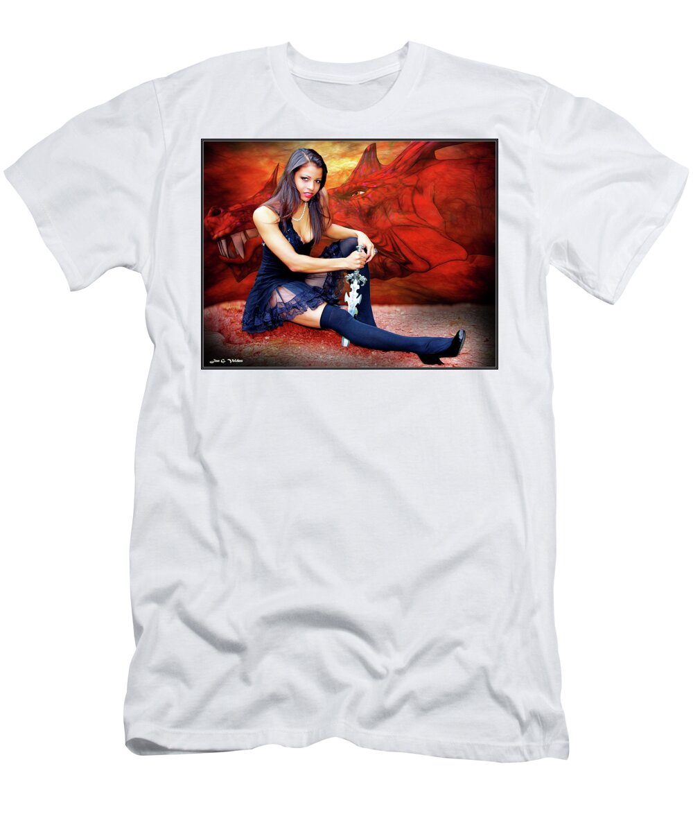 Dragon T-Shirt featuring the photograph Dragon Dawn by Jon Volden