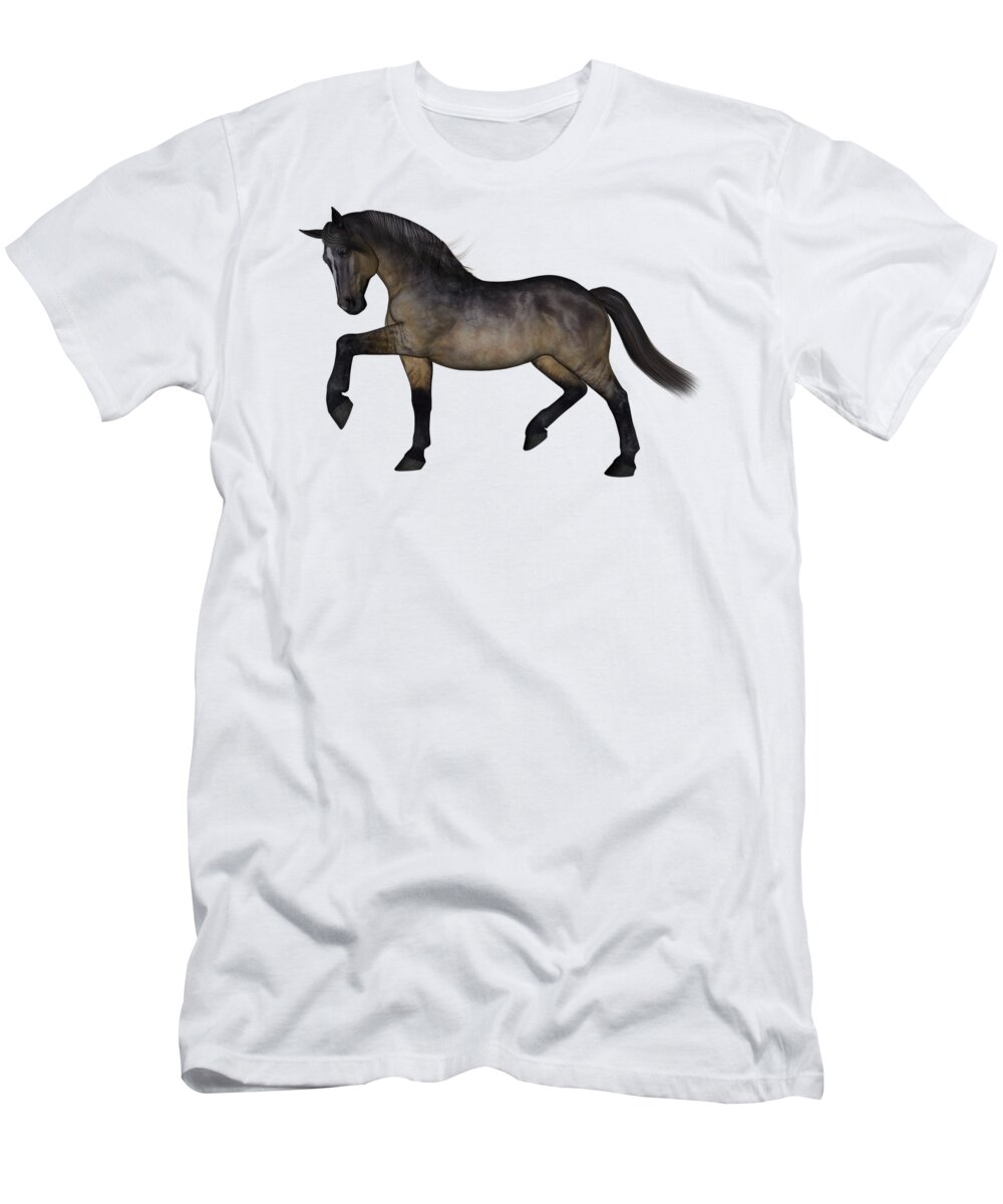 Horse T-Shirt featuring the digital art Dreamer by Betsy Knapp
