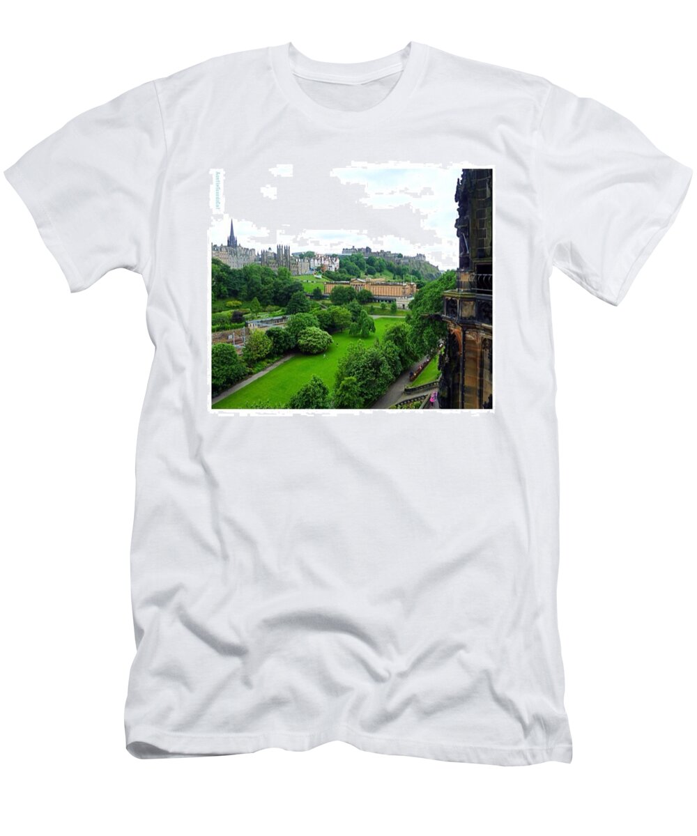 Europe T-Shirt featuring the photograph Dreaming About #vacation by Austin Tuxedo Cat