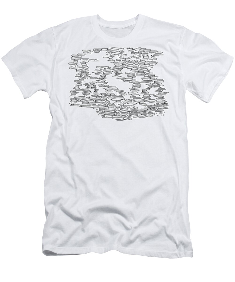 Mazes T-Shirt featuring the drawing Dreams by Steven Natanson